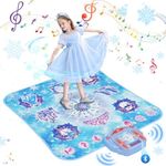 Dance Mat for 3-12 Year Old Girls, Electronic Dance Pad with 8 Button & Wireless Bluetooth, Music Dance Toy Birthday Xmas Gifts for Kids 3 4 5 6 7 8 9 10+ Year Old