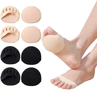 Simoda 4 Pairs Women Forefoot Pads Honeycomb Breathable Fabric Metatarsal Cushions High Heel Soft Ball of Foot Cushion Pads Reusable Relief Foot Fatigue Pain