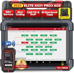 LAUNCH OBD2 Scanner X431 PRO3 ACE Diagnostic Tool with Bluetooth DBS car VII, Topology Mapping, Online Coding, CANFD&DoIP, 55+ Services, FCA AutoAuth, V.A.G. Guided Function