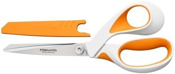 Fiskars 21cm RazorEdge™ Sewing Scissors – Stainless Steel Blades, Shears for Sewing & Fabric, Softgrip™ Handles