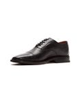 Frye Men's Paul Bal Oxford Leather Oxfords Black/Vintage Veg Tan, Size 9.5