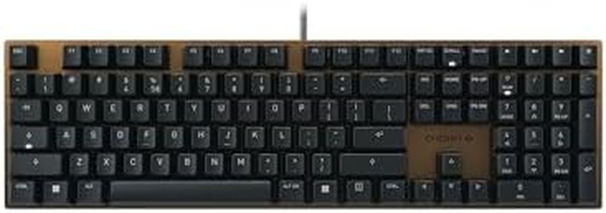 CHERRY KC 200 MX Mechanical Office Keyboard with Anodised Metal Plate, EU Layout (QWERTY), Wired, MX2A Silent Red Switches, Black/Bronze