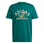 adidas Mens Collegiate Short Sleeve T-Shirt, Collegiate Green, Large