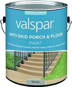 Valspar 82030 Light Gray Concrete & Masonry Anti-Skid Porch & Floor Paint, 1 Gallon