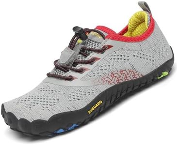 SAGUARO Kids' Barefoot Shoes Boys Girls Quick Dry Aqua Athletic Sneakers Lightweight Sport Footwear Toddler Water Shoes All Gray 11 Little Kid