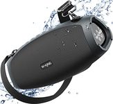 W-KING Bluetooth Speaker, 120W Max Portable Loud Speakers Wireless Bluetooth Boombox, 70W IPX6 Waterproof Outdoor Party Large Big Speaker, Triple Passive Radiator/Subwoofers*2-Deep Bass/42H/TF/AUX/EQ
