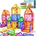 Magnetic Tiles Beginner Set Toddler Toys, Girls & Boys Toys, Sensory Toys for Toddlers 3-4, Magnetic Blocks for Kids Age 3-5 4-8, Kids Toys Encourage Kids Creativity & Develop Fine Motor Skills