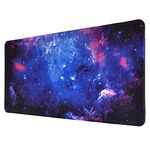 Seagull flight of fashion Large Extended Mouse Pad XXL with Non-Slip Rubber Base, Stitched Edge Mouse Mat for Laptop, Computer & Desk - 60 x 30 x 0.2 cm - Galaxy