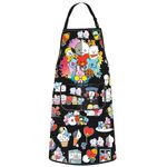 WZMPA K-Pop Bangtan Kitchen Apron B-T21 Korean Fans Gift Korean Army Members BBQ Cooking Apron Korean Group Merch, Bangtan Ap