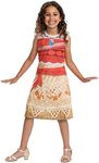 Disney Official Standard Princess Vaiana Costume Girls, Maui Costume Children, Moana Costume Dress, Carnival Fancy Dress Costume for Girls Birthday XS