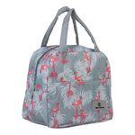 Yellow Weaves Insulated Travel Lunch/Tiffin/Storage Bag for Office, College & School, Big Size (Grey)