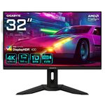 Gigabyte M32U-EK 31.5 Inch SS IPS 4K/UHD (3840 x 2160) 144Hz HDMI 2.1 Adaptive Sync Gaming Monitor, Black