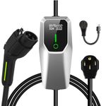 AWESAFE Electric Vehicle Charger Level 2 EV Charger, 7.6KW Portable Fast Charger with J1772 Connector 20 ft Cable, 32Amp NEMA 14-50 Plug, Scheduled Charging, Plug-in Home EV Charging Station