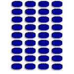 Fusion Graphix Blue 108 Pcs Waterproof Vinyl Stickers for Mason Jars Glass Bottles, Decals Craft, Kitchen Jar Labels Bottle Stickers 7cm x 4cm