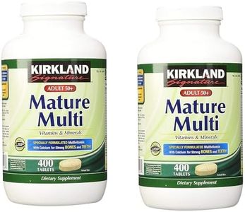 Kirkland Signature Adult 50+ Multi Vitamins & Minerals, 400 Tablets (2 Pack)