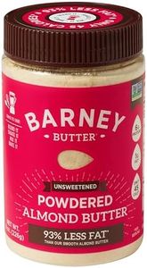 Barney Butter Powdered Almond Butter, Unsweetened, 8 Ounce Jar, No Added Sugar or Salt, Non-GMO, Gluten Free, Keto, Paleo, Vegan