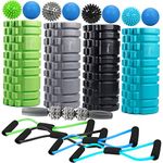 SYOURSELF Foam Roller for Muscle Massage-13" x 5.5", EVA, Trigger Point-Deep Tissue, Myofascial Release, Physical Therapy for Pain Relief, Exercise, Yoga, Pilates+Instructions, Carry Bag