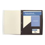 Wilson Jones Frosted Front Report Covers with Pocket, 3-Hole Punched, Black, 5 Covers per Pack (W71120)