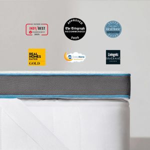 Simba Hybrid Mattress Topper King Size – 4 Layers, 1900 Springs, Simbatex Foam