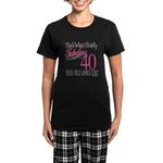 CafePress 40Th Birthday Fabulous Womens Novelty Cotton Pajama Set, Comfortable PJ Sleepwear