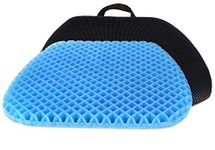 FOMI Premium All Gel Orthopedic Seat Cushion Pad for Car, Office Chair, Wheelchair, or Home. Pressure Sore Relief. Ultimate Gel Comfort, Prevents Sweaty Bottom, Durable, Portable