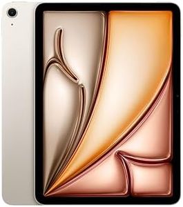 Apple iPad Air 11-inch (M2): Liquid Retina Display, 128GB, Landscape 12MP Front Camera/12MP Back Camera, Wi-Fi 6E, Touch ID, All-Day Battery Life — Starlight