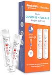 SpeedySwab Quick 15 mins Flu A/B and Covid-19 Test 2 Pack Results in 15 mins - Rapid Antigen Self-Test for Quick, Accurate Results at Home (1 Pack, 2 Tests)