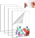 4 Pcs A4 Clear Acrylic Sheet Covere