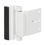 Door Reinforcement Lock - Baby Child Proofs-Door Guardian Home Security Upgrade Night Lock with 4 Screws for Inward Swinging Door by Ihometech (One Size, White)