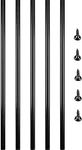 VEVOR Deck Balusters, 101 Pack Metal Deck Spindles, 26"x0.75" Staircase Baluster with Screws, Aluminum Alloy Deck Railing for Wood and Composite Deck, Circle Baluster for Outdoor Stair Deck Porch