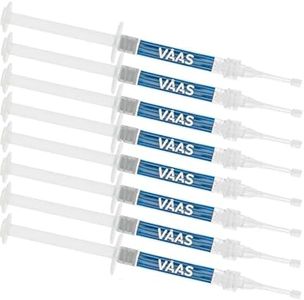 Teeth Whitening Gel for Teeth Whitening Trays, 8 Take Home Syringes, 35% Carbamide Peroxide, with Potassium-Nitrate, Trays Not Included, USA Made by Everest VAAS