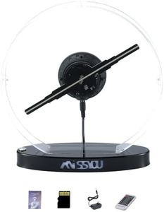 Missyou 11.8'' 3D Hologram Fan - Customizable Logo, Bluetooth & WiFi Control, 700+ Video Library, Remote & Acrylic Cover for Advertising & Events