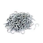 Sourcingmap 2mm Dia Thread Zinc Plated Eye Bolt Hook Screw Assortment Blue 100pcs