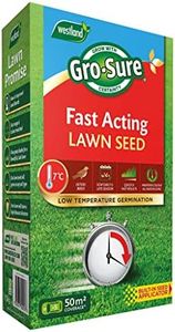 Gro-Sure Fast Acting Grass Lawn Seed, 50 m2, 1.5 kg, Blue,Green