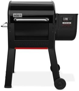 Weber Smoque™ 22‑Inch Pellet Smoker, Black – Outdoor BBQ Pellet Grill with SmokeBoost™, SmoqueVent™ Airflow System & Rapid React™ PID Temperature Control