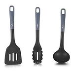 Kitchen Cooking Utensils Set - Silicone Cooking Utensils Set, Includes Soup Ladle, Pasta Fork, and Spatula, Heat-Resistant Kitchen Tool Utensils, Works with Model: NCCW12S - NutriChef PRTNCCW12SUTENS