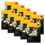 Kodak 260 GSM A4 Glossy Photo Paper – Waterproof, Pack of 10 x 20 sheets, Compatible with all Inkjet Printers