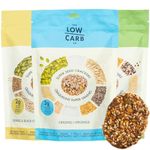 The Low Carb Co Super Seed Crackers, Gluten Free and Keto Friendly Healthy Snacks, Vegan, Zero Sugar, Paleo and Diabetic Friendly, Nut Free, High Protein Crackers with Fibre - Variety Pack 101g