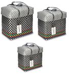 ARNAVIRA Handmade Multipurpose Basket Without Lid - Lunch, Shopping, Grocery, Tote, Picnic, Return Gift Bag (Set of 3 - XL, L, M)