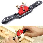 Swpeet 10'' Adjustable SpokeShave with Flat Base Metal Blade Wood Working Hand Tool Perfect for Wood Craft Wood Craver Wood Working