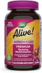 Nature's Way Alive! Women’s 50+ Premium Gummy Multivitamin, Fruit and Veggie Blend (150mg per serving), Full B Vitamin Complex, Gluten Free, Made with Pectin, 75 Gummies (Packaging may vary)