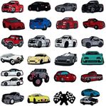 26PCS Car Shoe Charms Decoration for Clog Sandals, Vehicle Racing Car Shoe Pins Accessories for Kids Boys Teens Birthday Gifts Party Favor