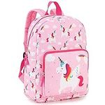 Unicorn Backpack,RAVUO Water Resistant Kids Cute School Backpack for Girls Kindergarten Preschool Bookbag Toddler Backpack with Chest Strap