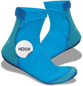 CallaSports Neoprene Beach Socks - Water and Sand Socks for Men and Women (Medium, Solid Blue)