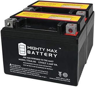 Mighty Max Battery YTX4L-BS Battery for ATV Quad Dirt/Pit Bike 50/70/110/125 CC - 2 Pack