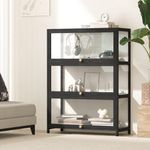 Oikiture Display Cabinet with 3 Tie