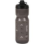 Zefal Sense Soft 80 No-Mud Water Bottle, Smoked Black, 800ml