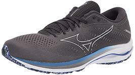 Mizuno Men's Wave Rider 25 Running Shoe, Obsidian, 11.5