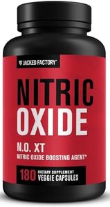 Jacked Factory N.O. XT Nitric Oxide Supplements for Men w/Nitrosigine L Arginine L Citrulline Supplement for Muscle Pumps & Vascularity - Pre Workout Nitric Oxide Booster & Muscle Builder - 180 Caps