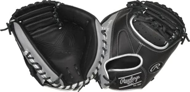 Rawlings | ENCORE Baseball Catcher's Mitt | Right Hand Trhoiw | 32" - One-Piece Closed Web